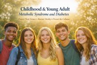 Teenagers representing childhood and young adult metabolic syndrome and rising diabetes risk.