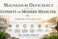 Infographic about magnesium deficiency and its overlooked role in modern medicine.