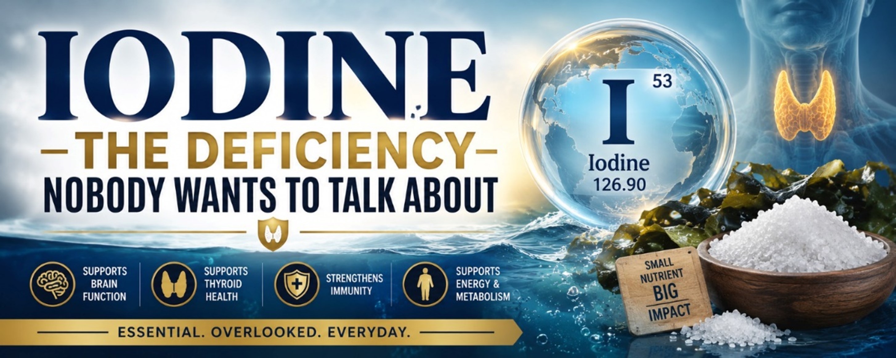 Iodine – The Deficiency Nobody Wants to Talk About