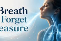 Illustration titled "The Breath They Forget to Measure" showing lungs and breathing physiology.