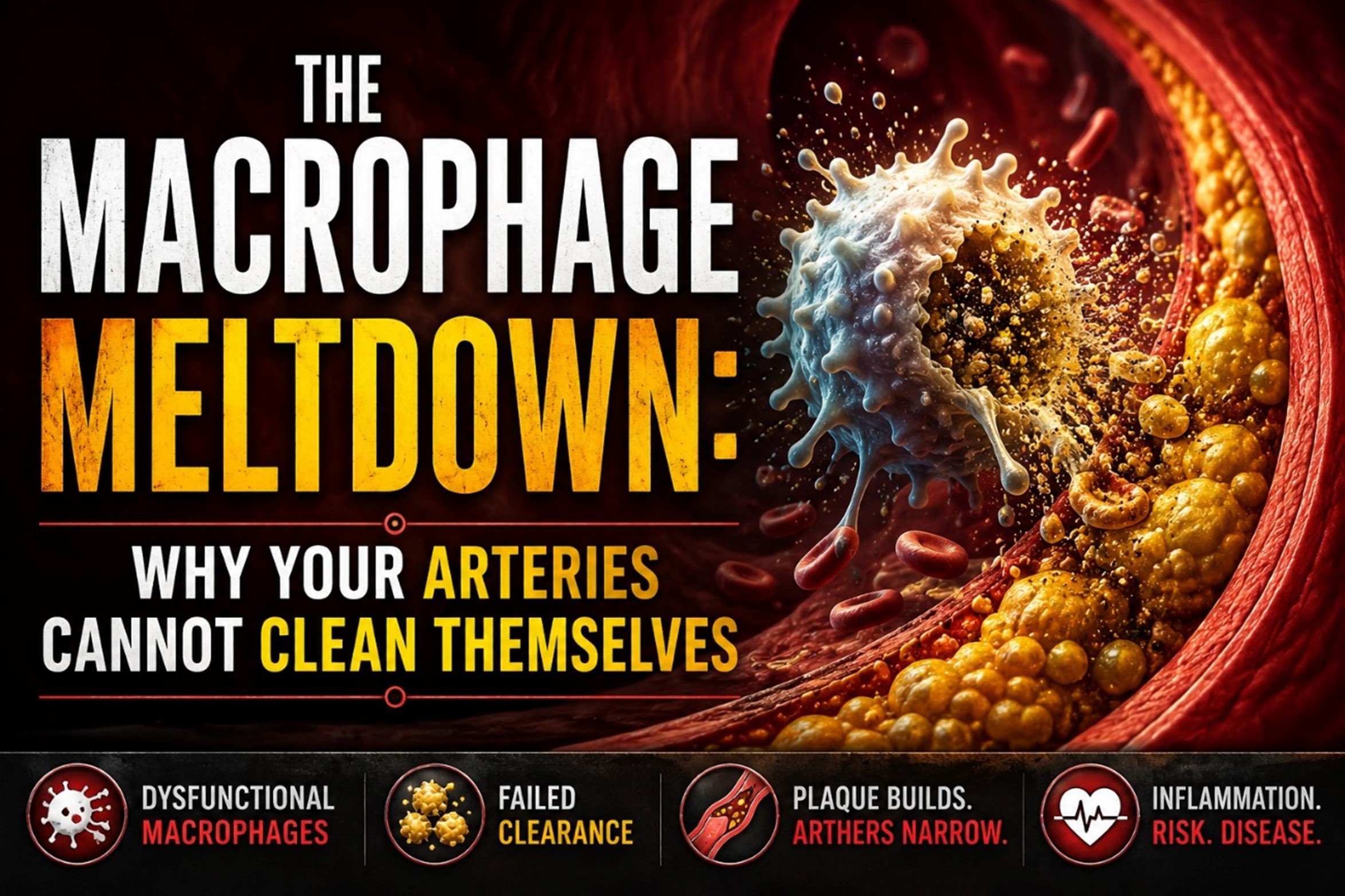 The Macrophage Meltdown: Why Your Arteries Cannot Clean Themselves