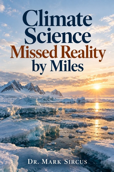 Book cover for Climate Science Missed Reality by Miles by Dr. Mark Sircus.